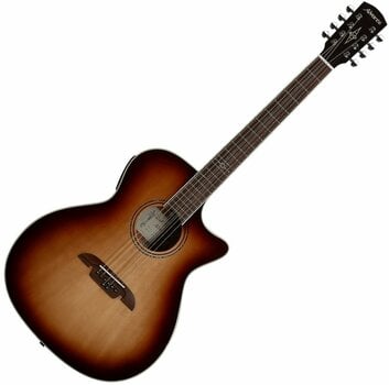 Elektroakustická gitara Jumbo Alvarez AG60-8CESHB Grand Audtiorium Shadowburst - 1