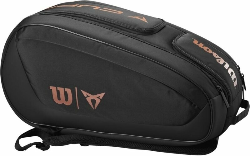 Tenisz táska Wilson Bela DNA Super Tour Padel Bag Black Tenisz táska