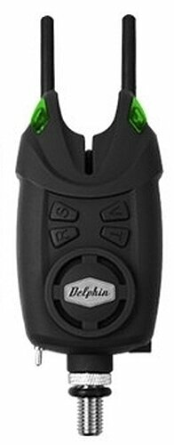 Detetor de toque para pesca Delphin Alarm For OPTIMO 9V+CSWII+Snag Verde