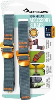 Pas, Gurtna Sea To Summit Accessory Straps with Hook Release Yellow 20mm Webbing/1m - 1
