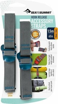 Spanngurt Sea To Summit Accessory Straps with Hook Release Blue 20mm Webbing/1,5m - 1