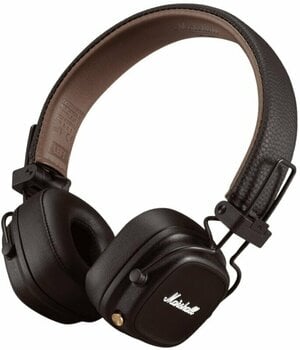 Wireless On-ear headphones Marshall MAJOR IV BT Brown - 1