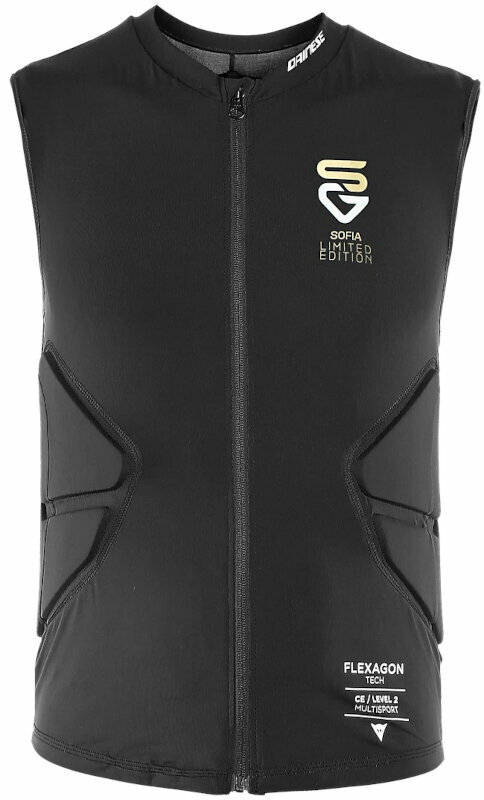 Protecteurs Dainese Flexagon Mens Waistcoat Black/Gold M Protecteurs