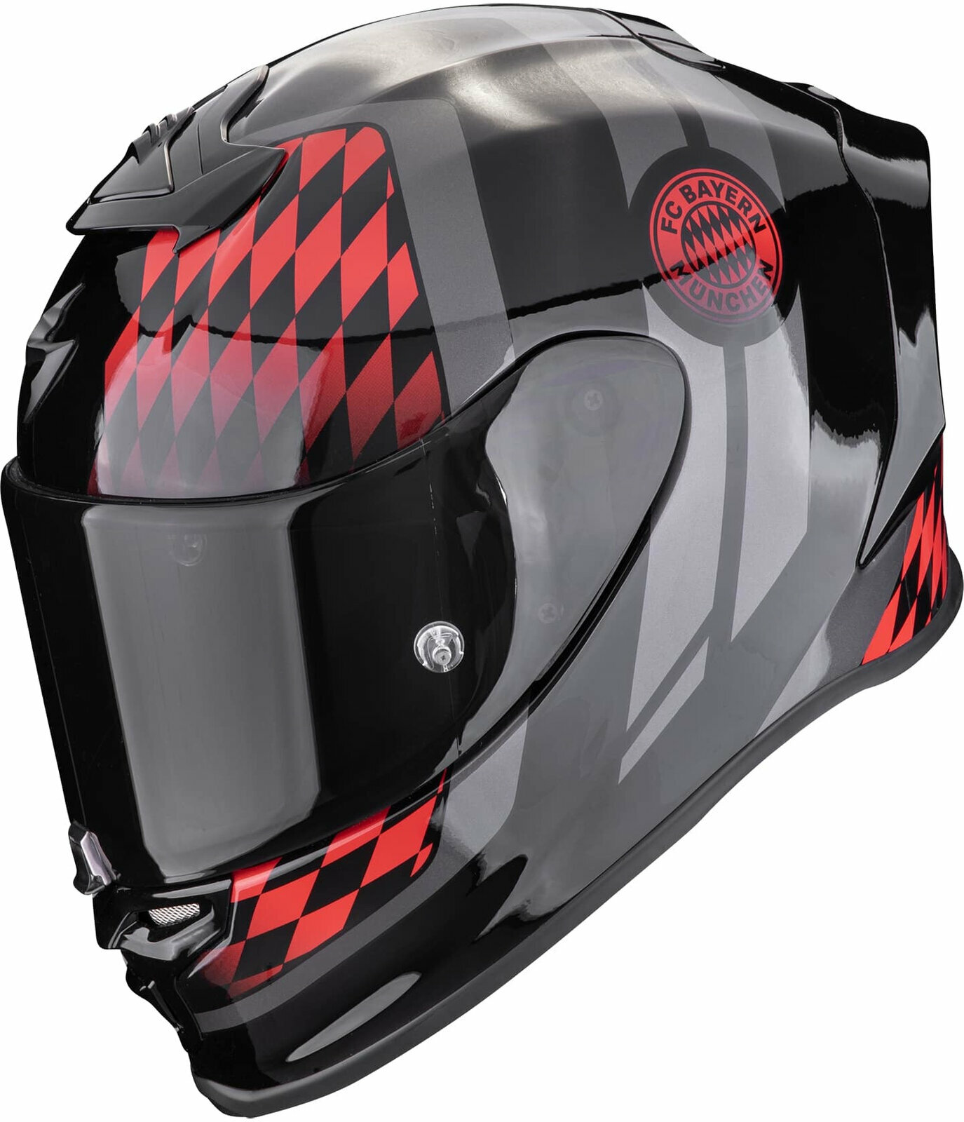 Helm Scorpion EXO-R1 EVO AIR FC BAYERN Black/Red XS Helm