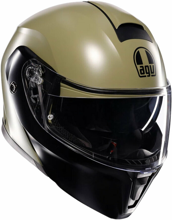 Helmet AGV Streetmodular Matt Pastello Green/Black L Helmet