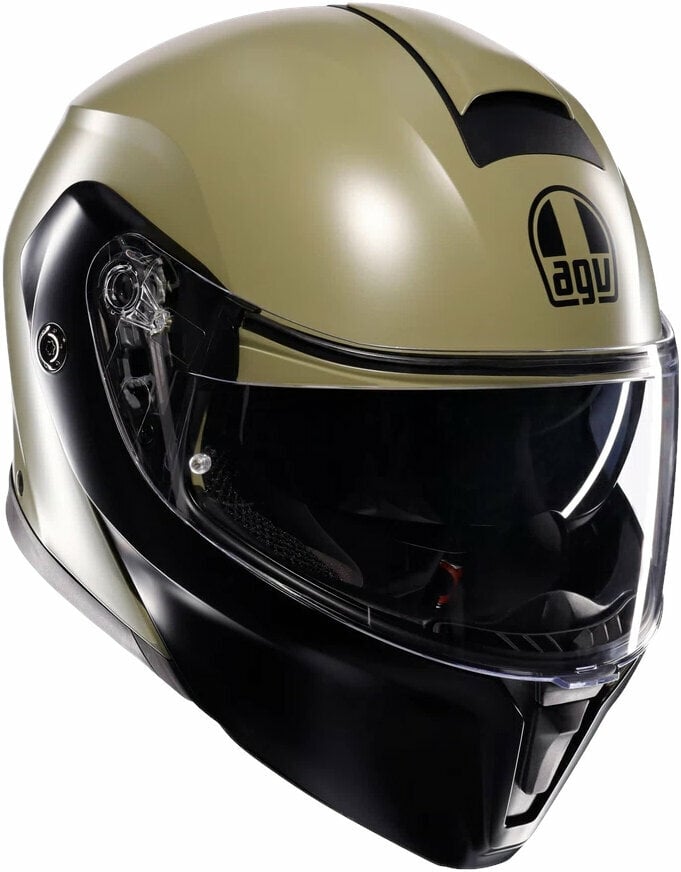 Helmet AGV Streetmodular Matt Pastello Green/Black 2XL Helmet