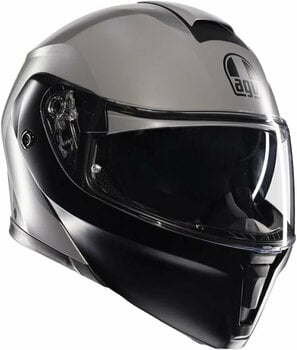 Helmet AGV Streetmodular Matt Grey/Black/Yel Fluo L Helmet - 1