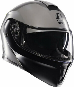 Helmet AGV Streetmodular Matt Grey/Black/Yel Fluo S Helmet - 1