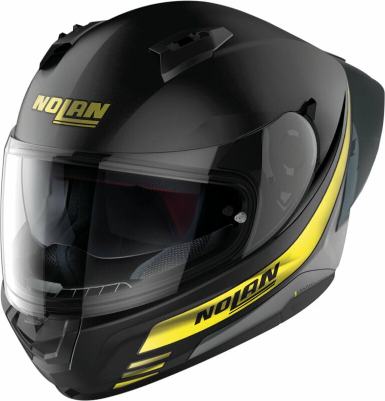 Helm Nolan N60-6 Sport Outset Flat Black Yellow S Helm