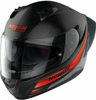 Helm Nolan N60-6 Sport Outset Flat Black Red S Helm - 1