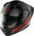 Helm Nolan N60-6 Sport Outset Flat Black Red S Helm