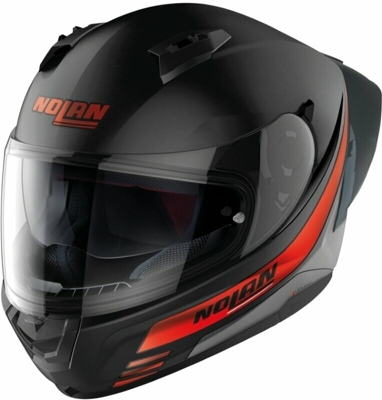 Helm Nolan N60-6 Sport Outset Flat Black Red XL Helm