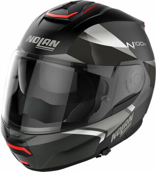 Helmet Nolan N100-6 Paloma N-Com Flat Black Silver M Helmet - 1