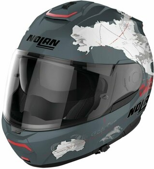 Helmet Nolan N100-6 Legend C.Checa N-Com Slate Grey C.Checa/White 3XL XS Helmet - 1