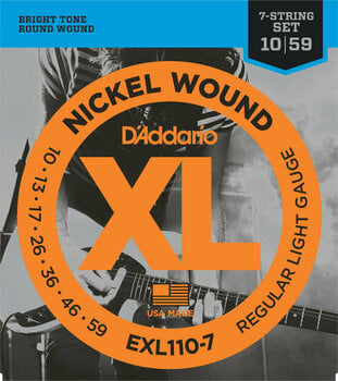 Snaren voor elektrische gitaar D'Addario EXL110-7 - 1