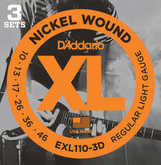 Corzi chitare electrice D'Addario EXL110-3D Corzi chitare electrice