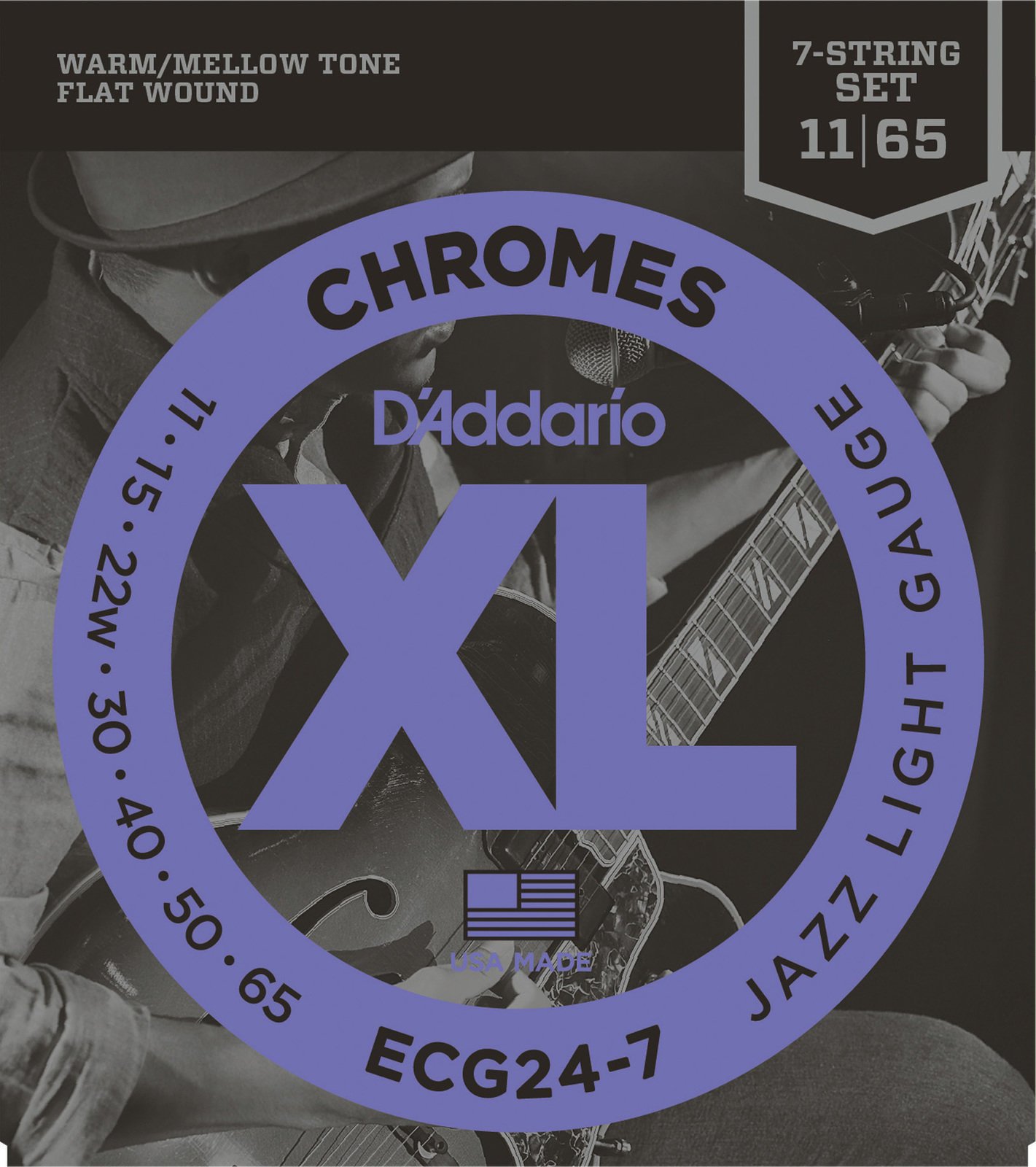 Struny pro elektrickou kytaru D'Addario ECG24-7