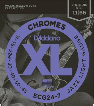 Struny pro elektrickou kytaru D'Addario ECG24-7 - 1