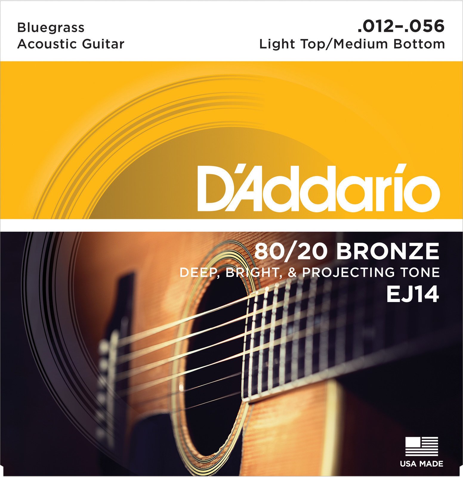 Struny pre akustickú gitaru D'Addario EJ14