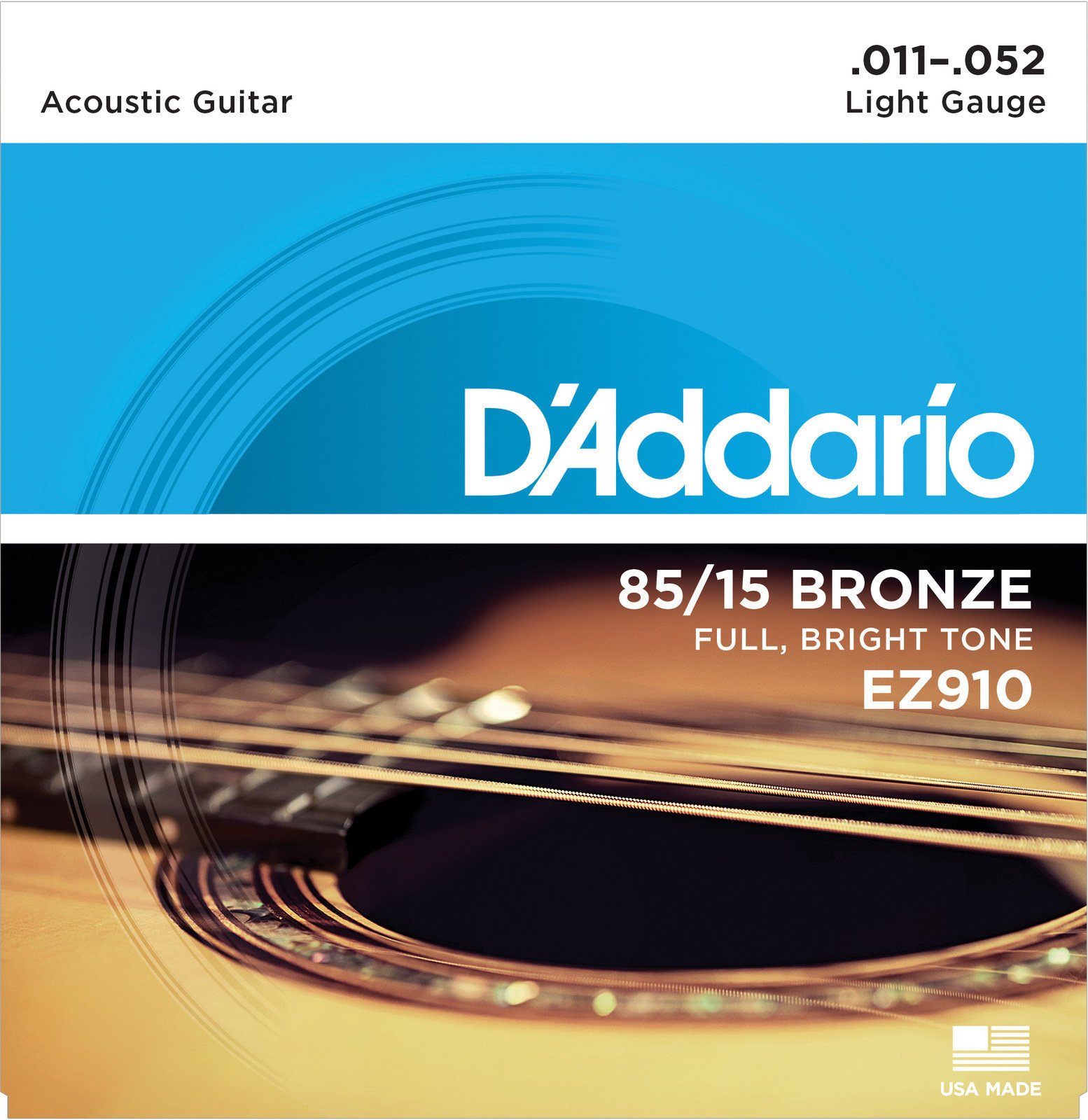 Akusztikus gitárhúrok D'Addario EZ910