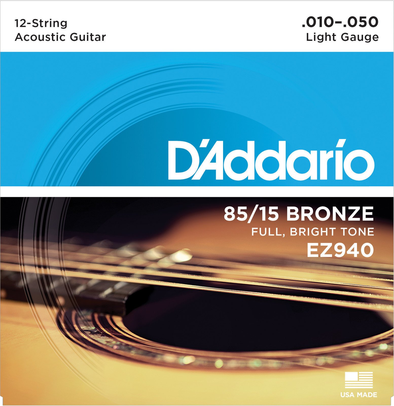 Cordes de guitares acoustiques D'Addario EZ940