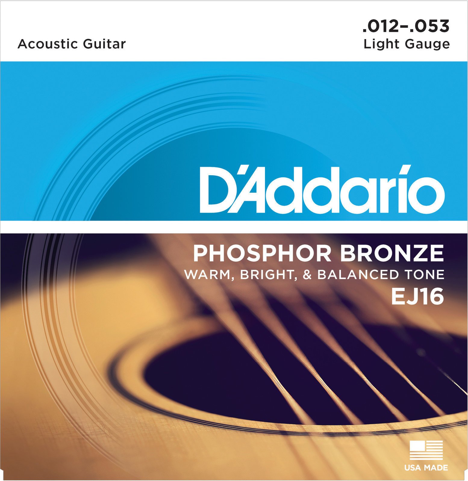 Struny do gitary akustycznej D'Addario EJ16