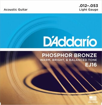 Struny pro akustickou kytaru D'Addario EJ16