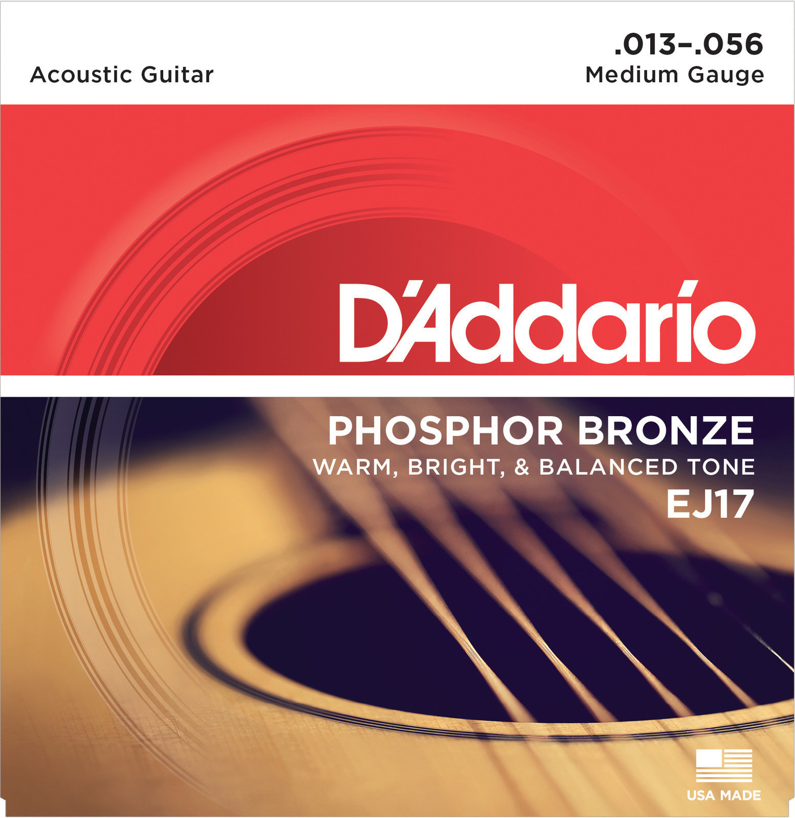 Cordes de guitares acoustiques D'Addario EJ17