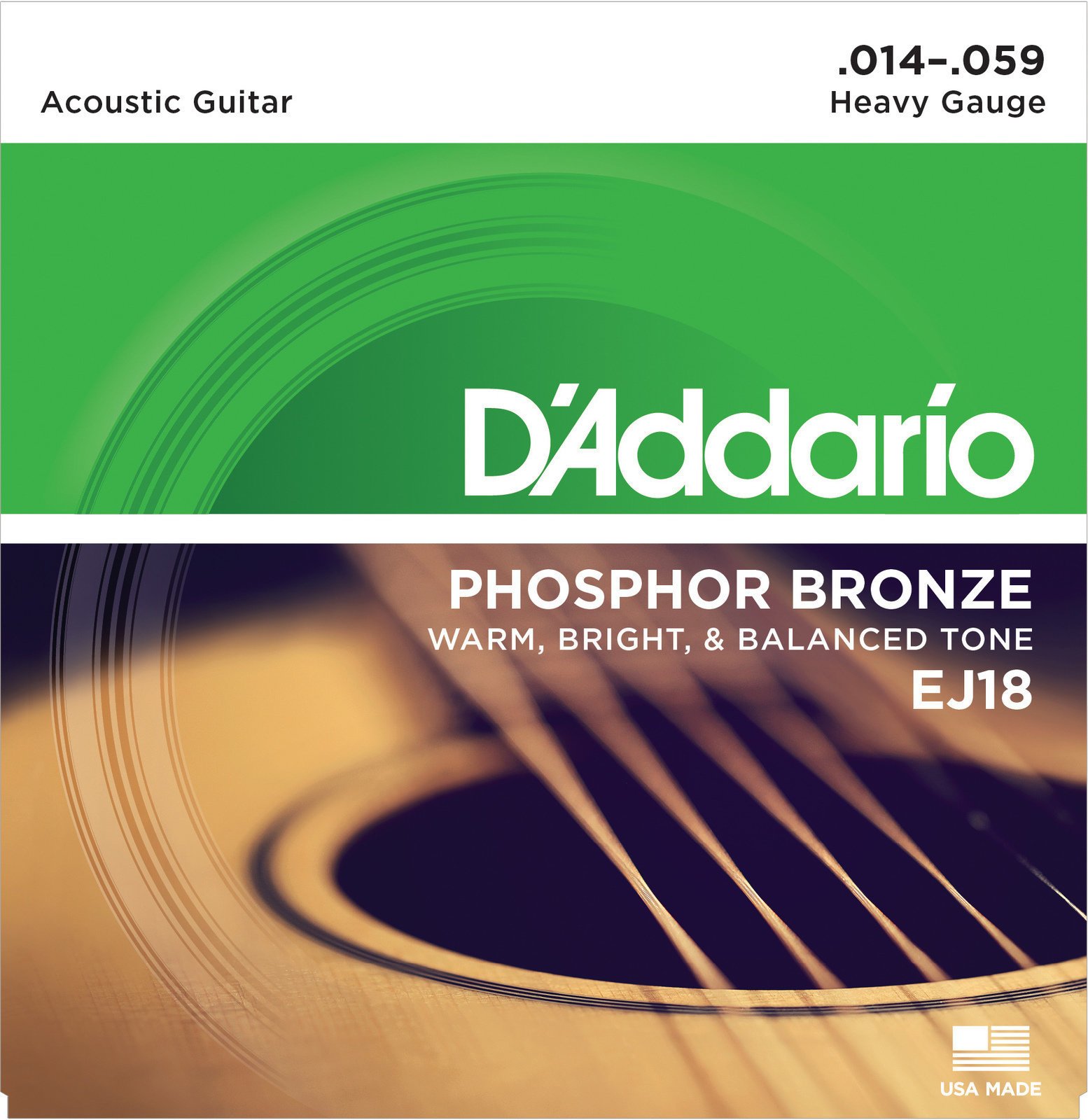 Cordes de guitares acoustiques D'Addario EJ18