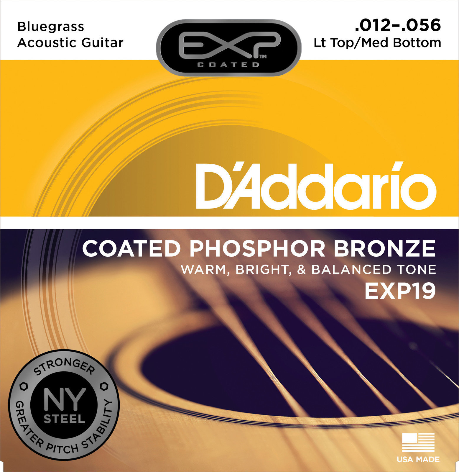Struny pro akustickou kytaru D'Addario EXP19
