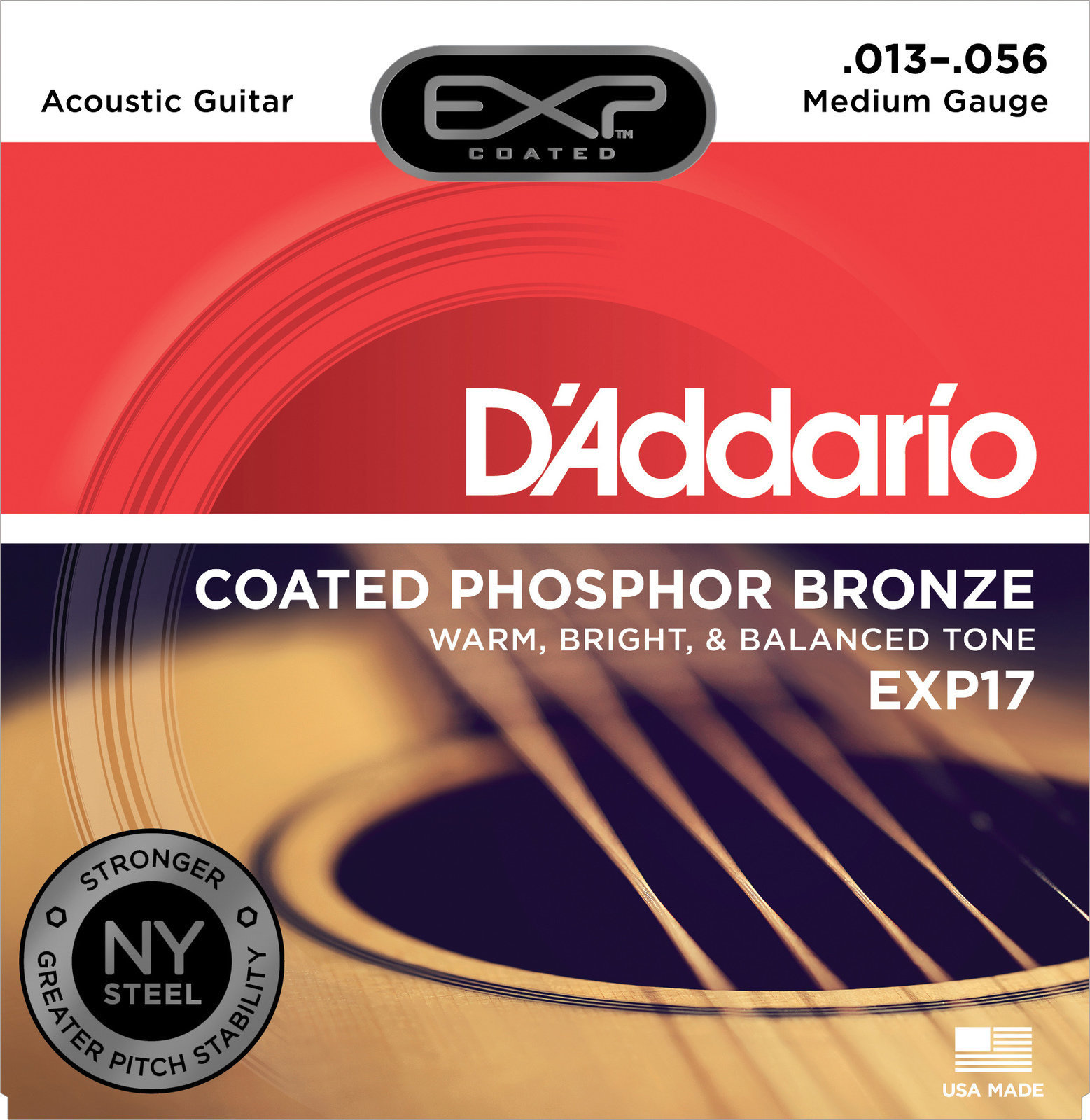 Struny pro akustickou kytaru D'Addario EXP17