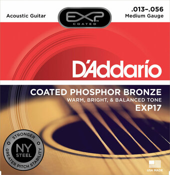 Struny pro akustickou kytaru D'Addario EXP17 - 1