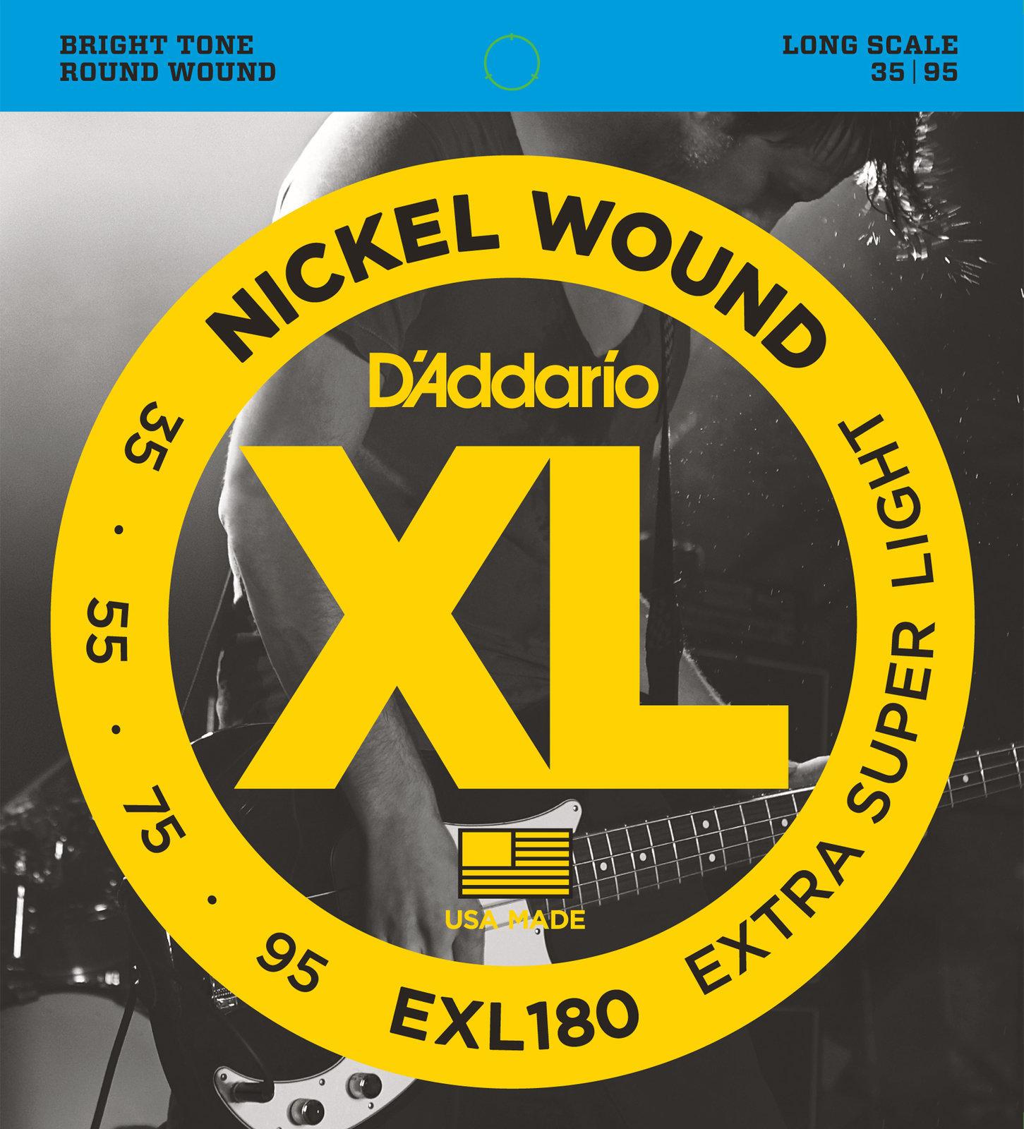 Corzi pentru chitare bas D'Addario EXL180