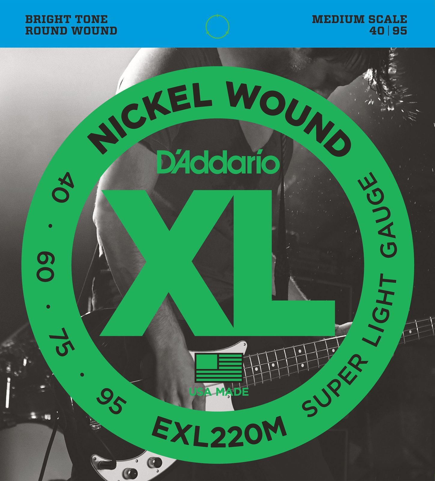 Žice za bas gitaru D'Addario EXL220M