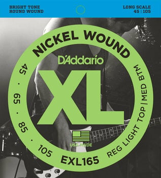 Struny do gitary basowej D'Addario EXL165 - 1