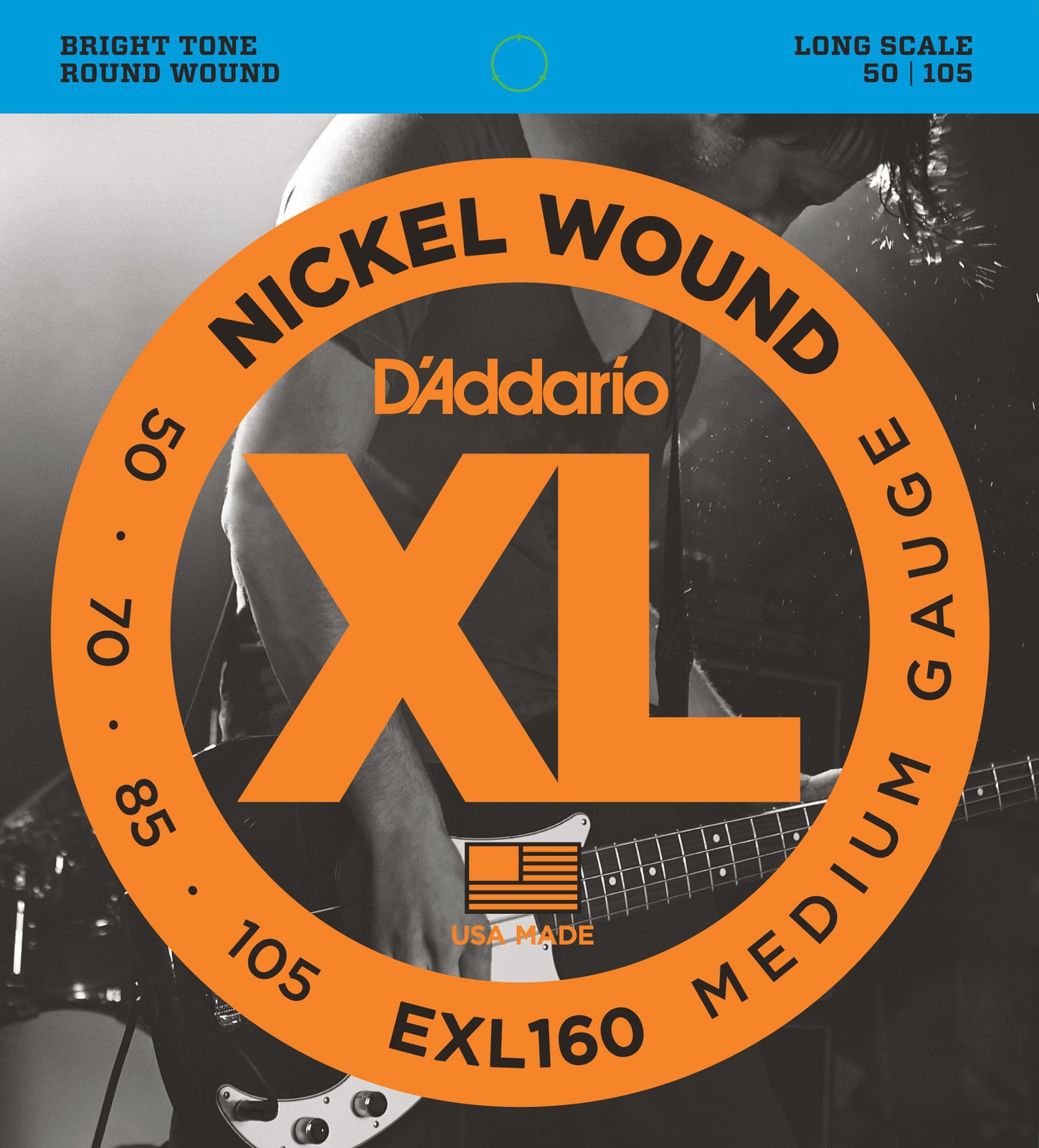 Struny do gitary basowej D'Addario EXL160