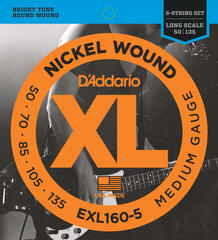 Χορδές για 5χορδη Μπάσο Κιθάρα D'Addario EXL160-5 Χορδές για 5χορδη Μπάσο Κιθάρα