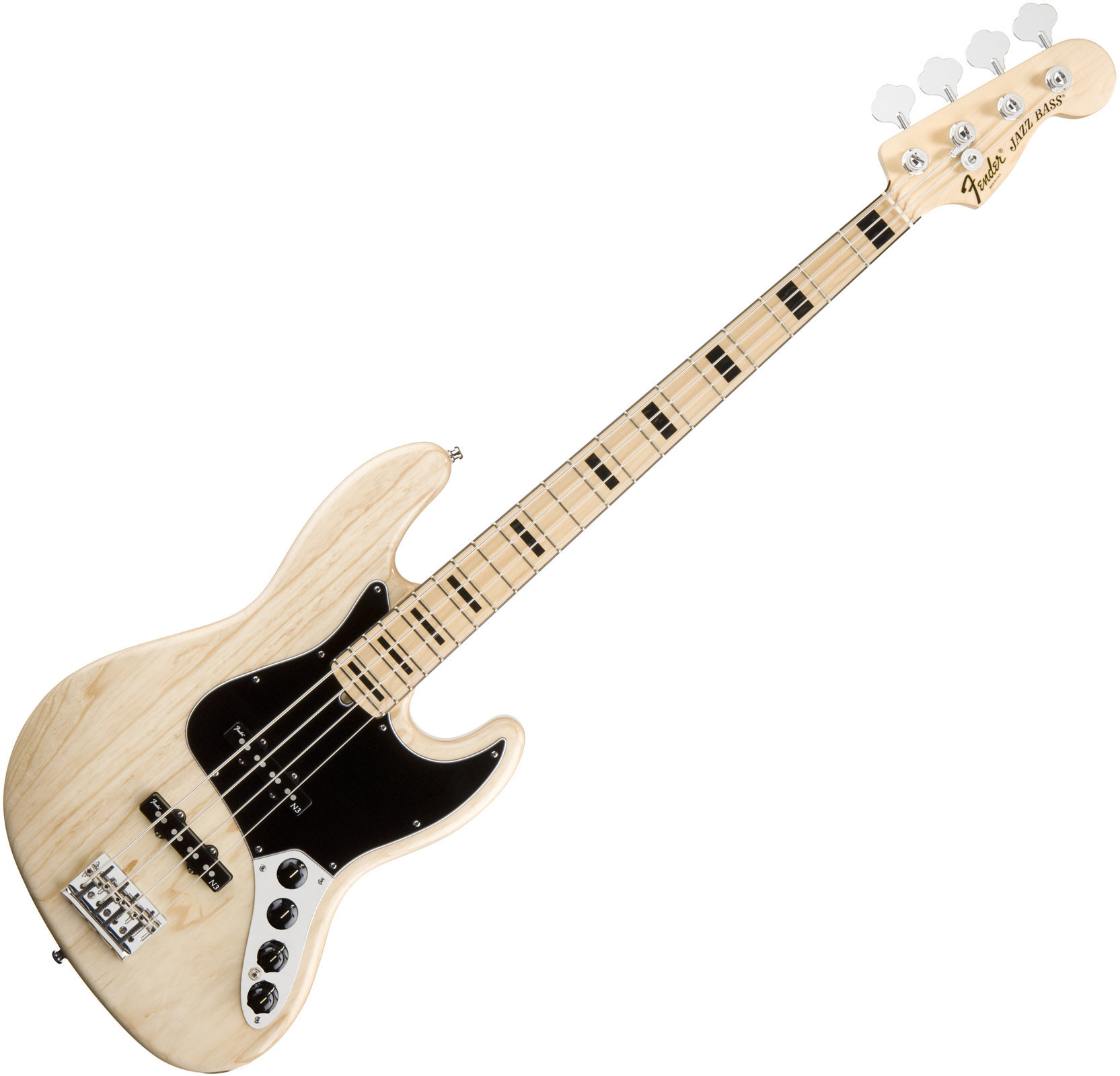 ベース Fender American Standard Jazz Bass Fender American Deluxe Jazz Bass Ash MN Natural - Muziker