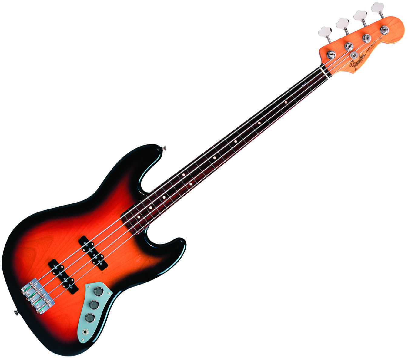 Fretless E-Bass Fender Jaco Pastorius Jazz Bass FL 3-Tone Sunburst