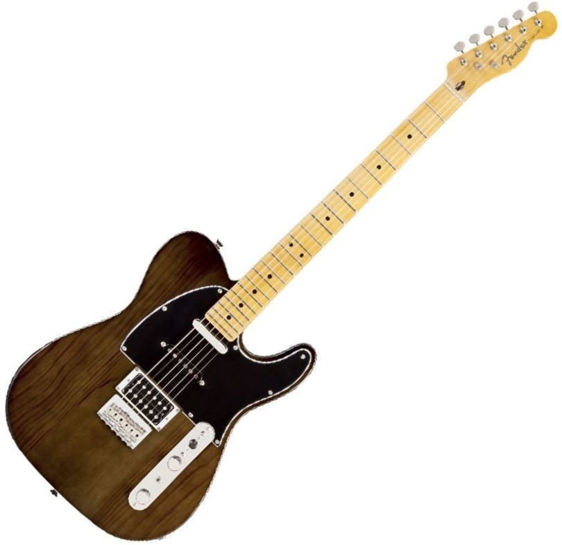 E-Gitarre Fender Modern Player Telecaster Plus MN Charcoal Transparent