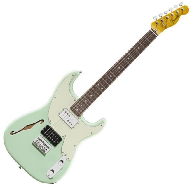 Electric guitar Fender Pawn Shop 72 Stratocaster RW Surf Green