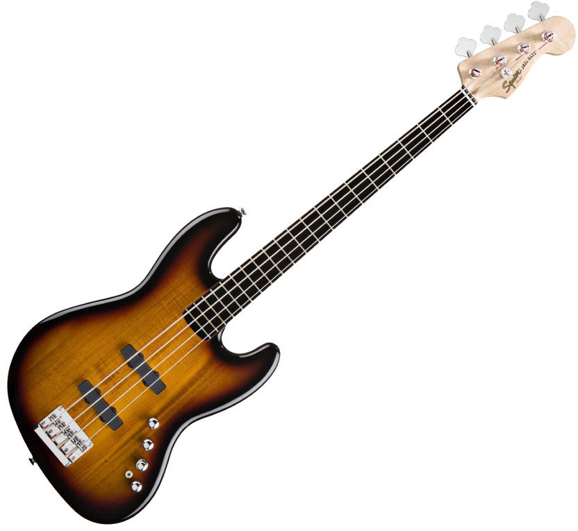Baixo de 4 cordas Fender Squier Deluxe Jazz Bass IV Active EB 3-Color Sunburst