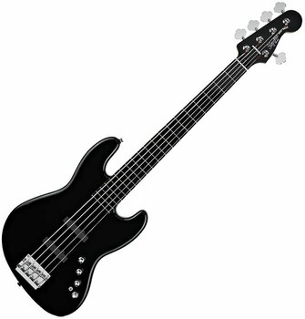 Fender Squier Deluxe Jazz Bass V Active EB Black - Muziker