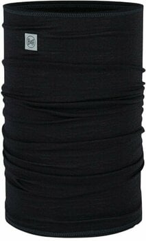 Neck Warmer Buff Merino Lightweight Neckwear Solid Black UNI Neck Warmer - 1