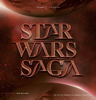 LP The City Of Prague Philharmonic Orchestra - Star Wars Saga (Deluxe Edition) (Transparent Red Coloured) (2LP) - 1