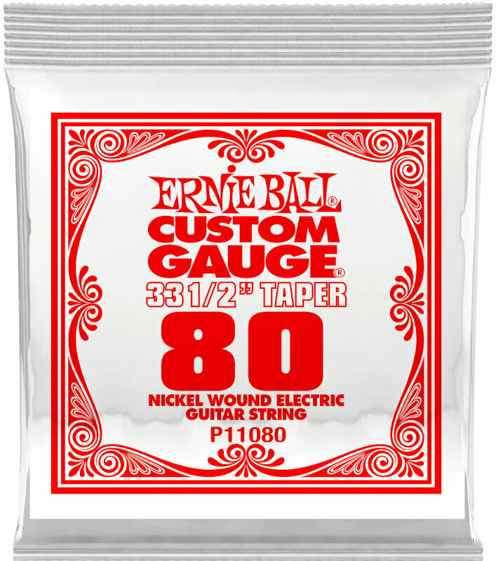 Einzelsaite für Gitarre Ernie Ball P11080 Einzelsaite für Gitarre