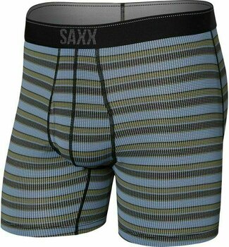 Fitness fehérnemű SAXX Quest Boxer Brief Solar Stripe/Twilight XL Fitness fehérnemű - 1