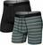 Sous-vêtements de sport SAXX Quest 2-Pack Boxer Brief Sunrise Stripe/Black II XS Sous-vêtements de sport