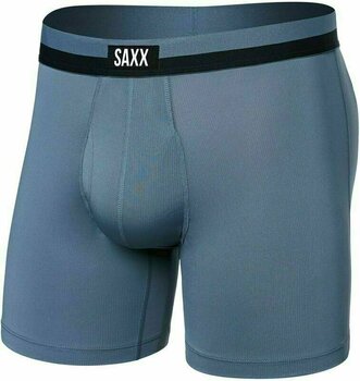 Fitness fehérnemű SAXX Sport Mesh Boxer Brief Stone Blue S Fitness fehérnemű - 1