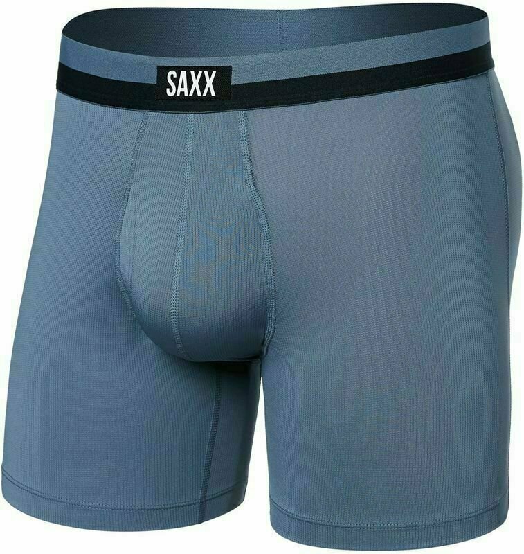 Sous-vêtements de sport SAXX Sport Mesh Boxer Brief Stone Blue 2XL Sous-vêtements de sport